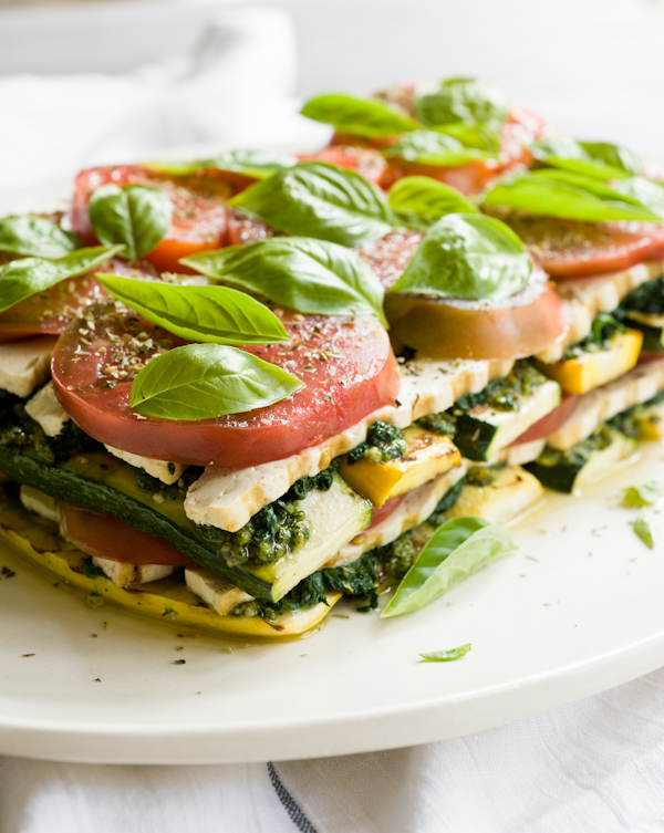 grilled vegan lasagna