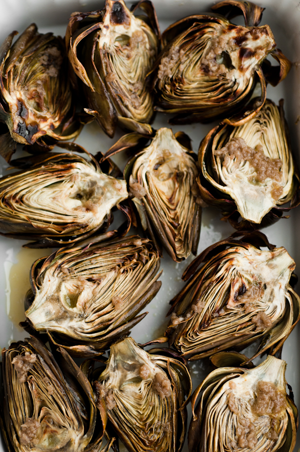 broiled baby artichokes