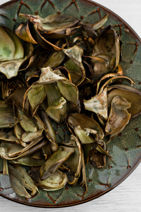 baby artichoke leavings