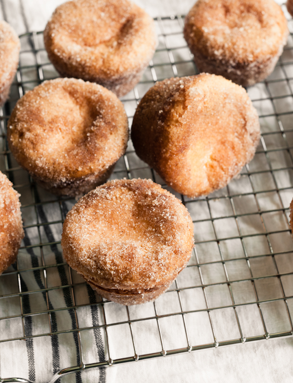 with cinnamon sugar