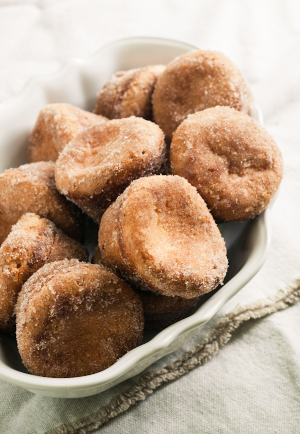 with cinnamon sugar