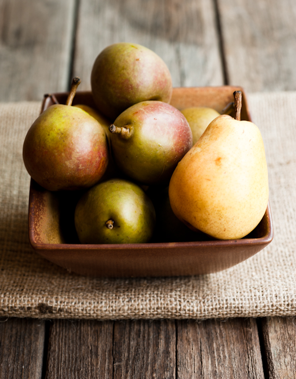 Fall's really here, isn't it? Seckel and Bartlett Pears