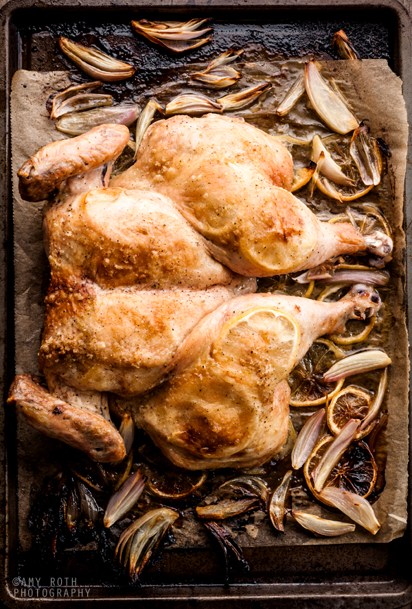 Roast Spatchcocked Lemon Chicken (Gluten-Free) 2012 Advent Calendar, Day 17