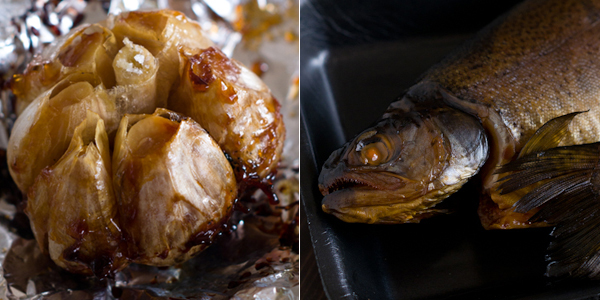 garlic & trout